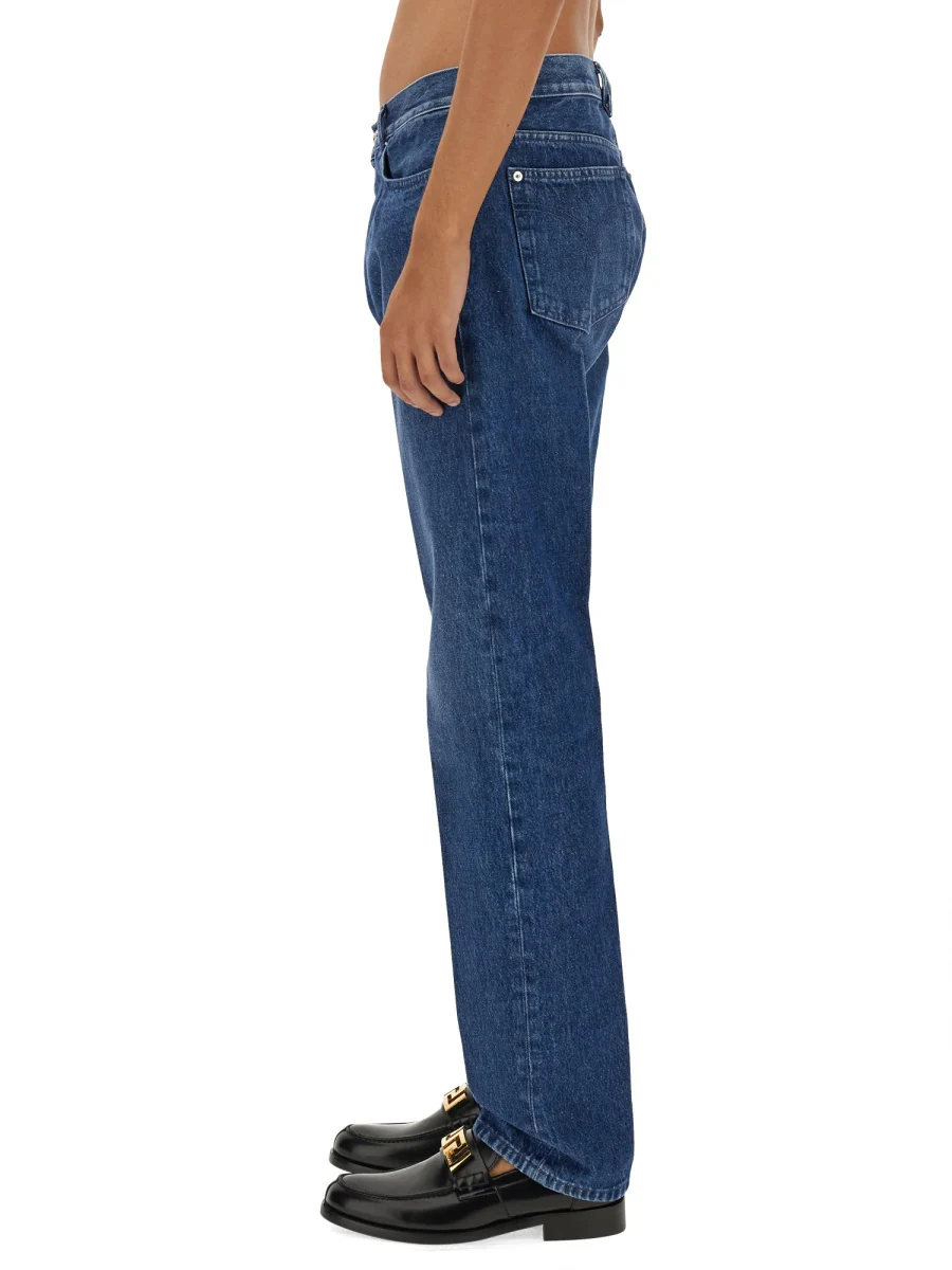 VERSACE Men's Straight-Leg Mid-Rise Jeans, Waist Size 31" - Image 4