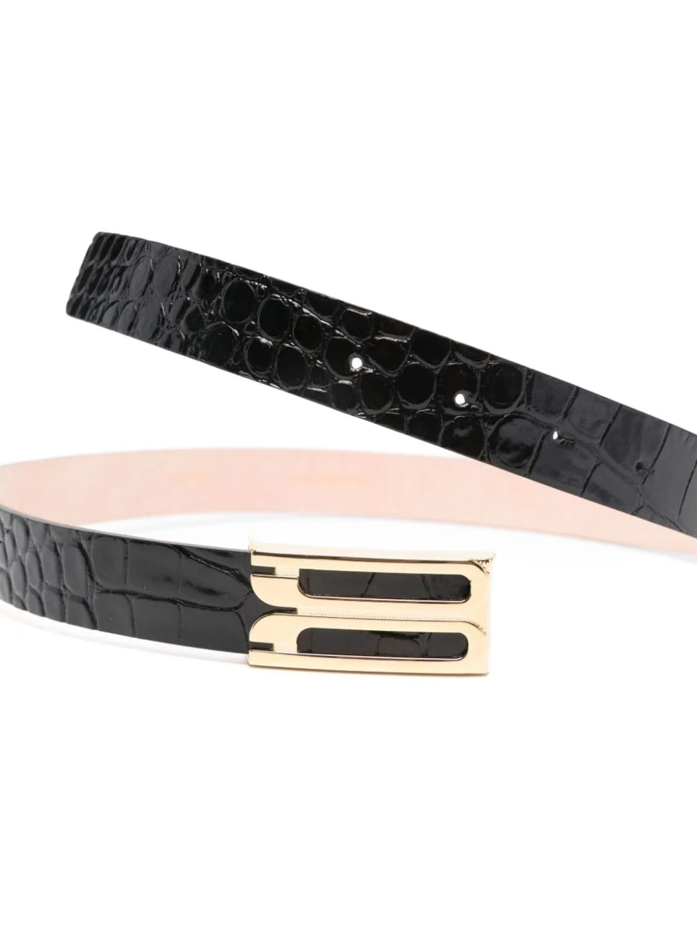 Victoria Beckham Frame Leather Belt with Adjustable Length - Image 2