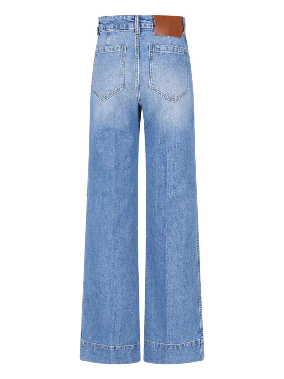Victoria Beckham Washed Denim Jeans for Women - Image 2