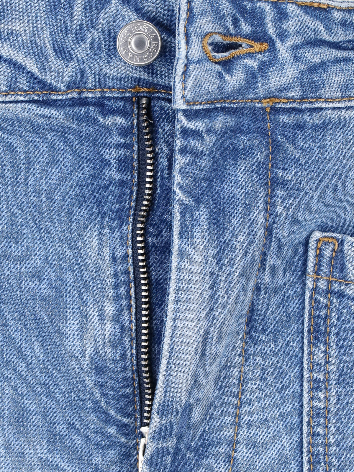 Victoria Beckham Washed Denim Jeans for Women - Image 5