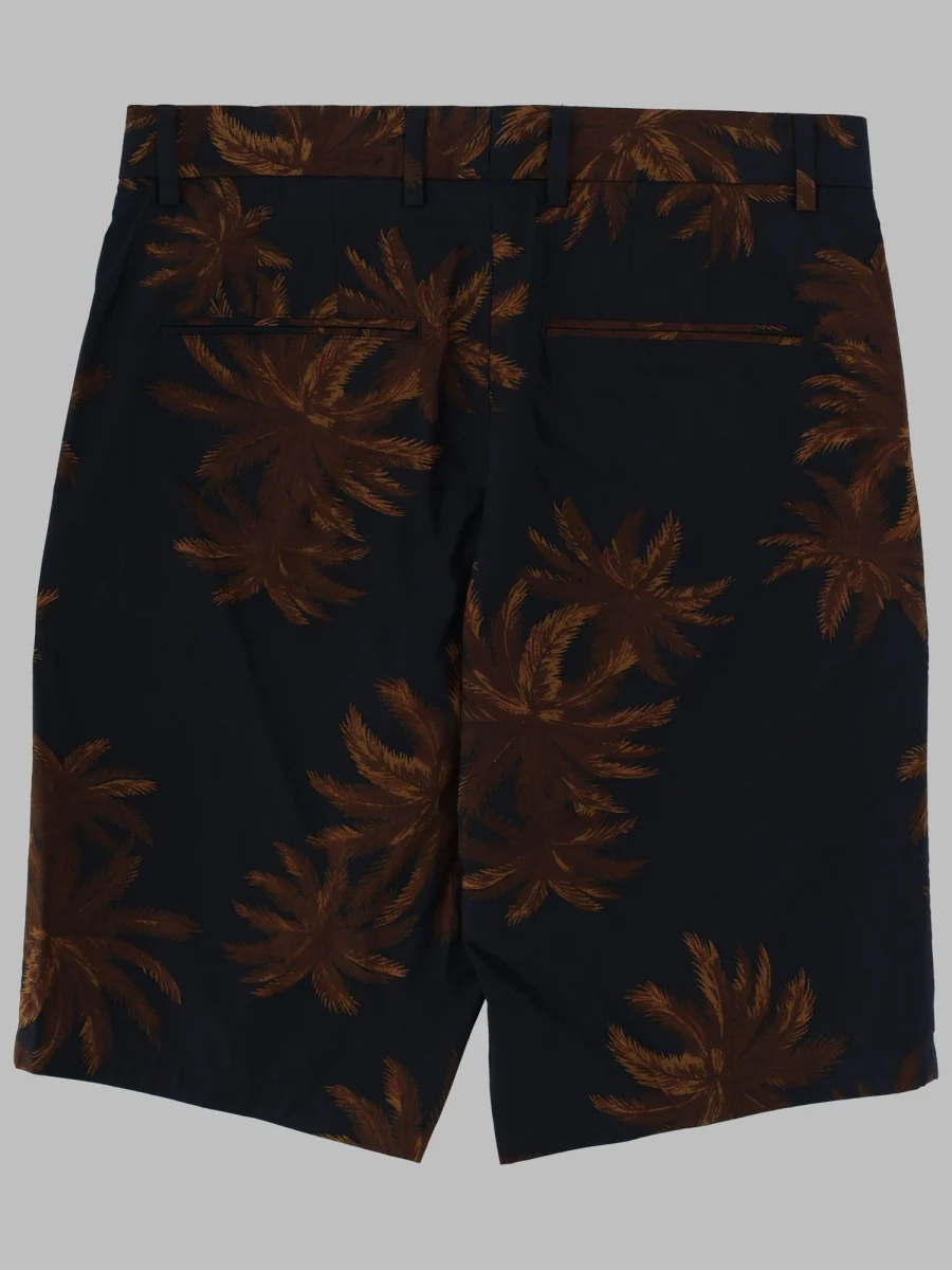 Vince Classic Cotton Shorts with Unique Stamp Print - Image 2