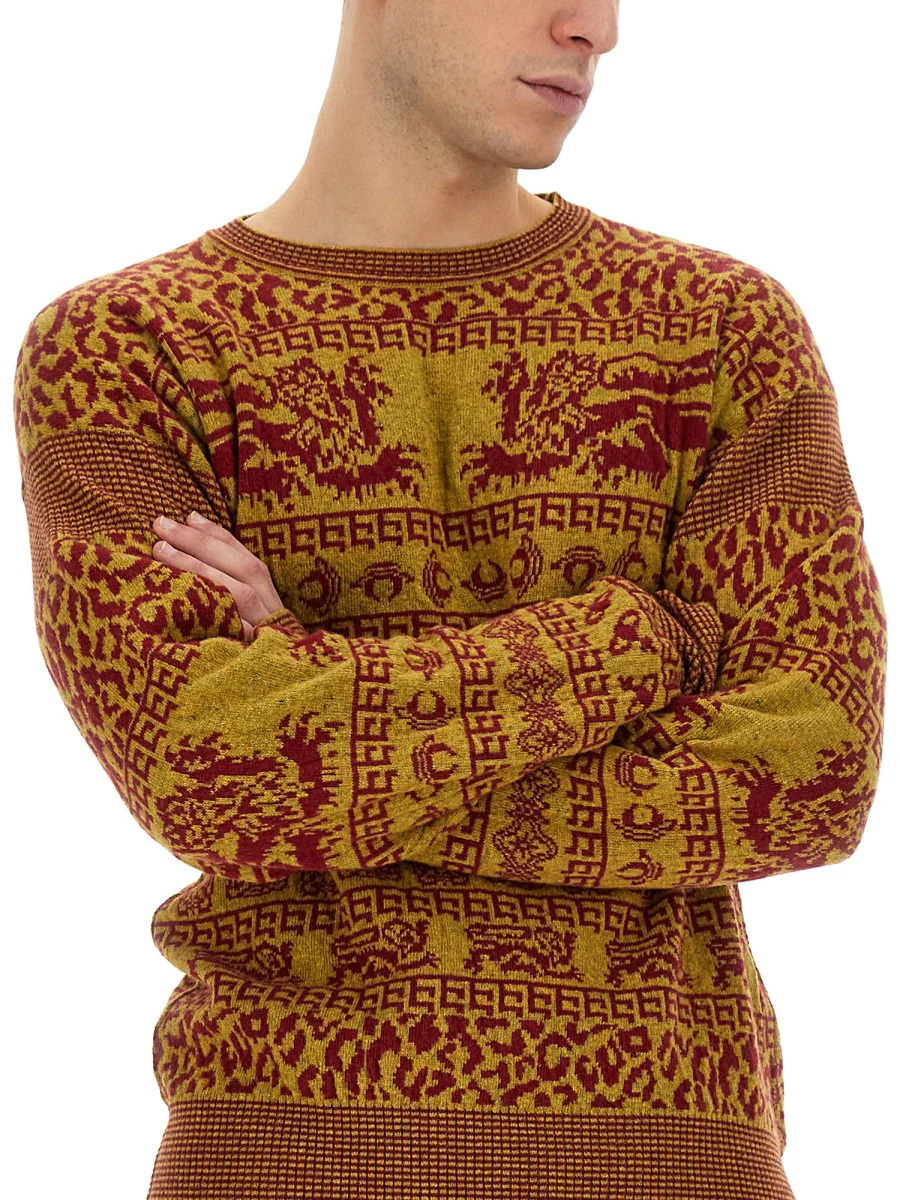 Vivienne Westwood Slim Fit Shirt with Intricate Lion Motifs - Image 4