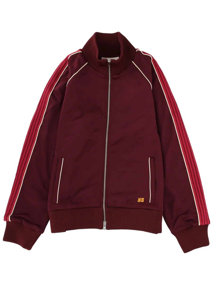 WALES BONNER Striped-panel Zip-up Track Top