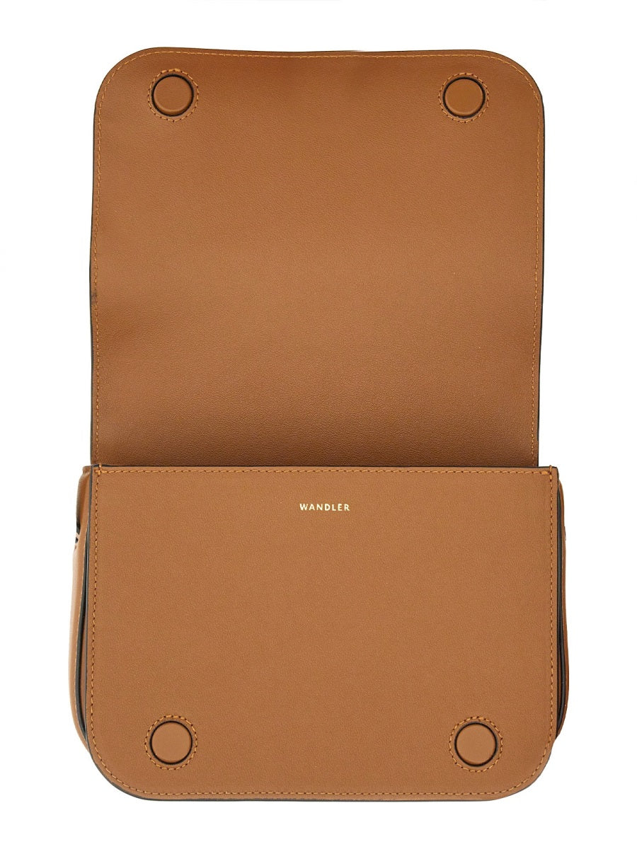 WANDLER Oscar Trunk Medium Crossbody Bag in Fiber - Image 3