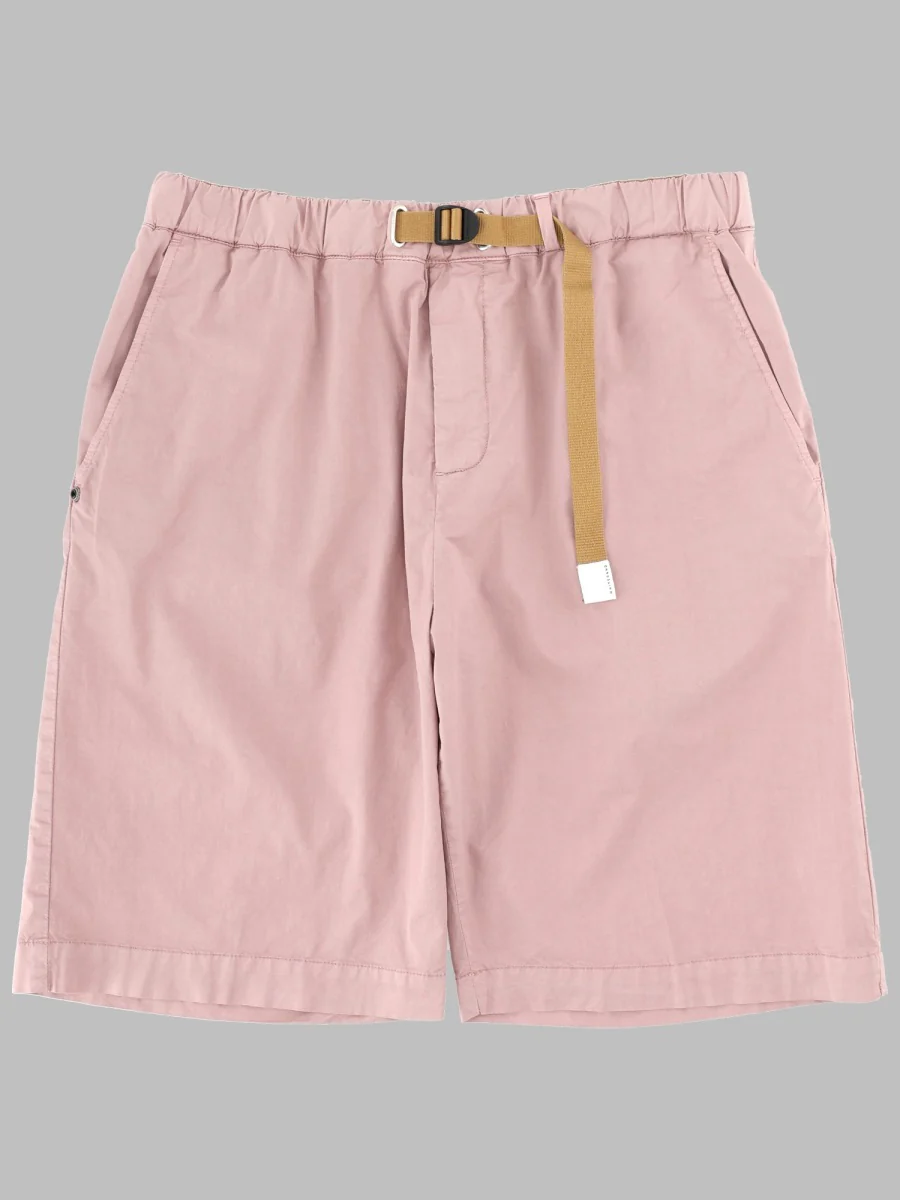 White Sand Cotton Mini Shorts for Men