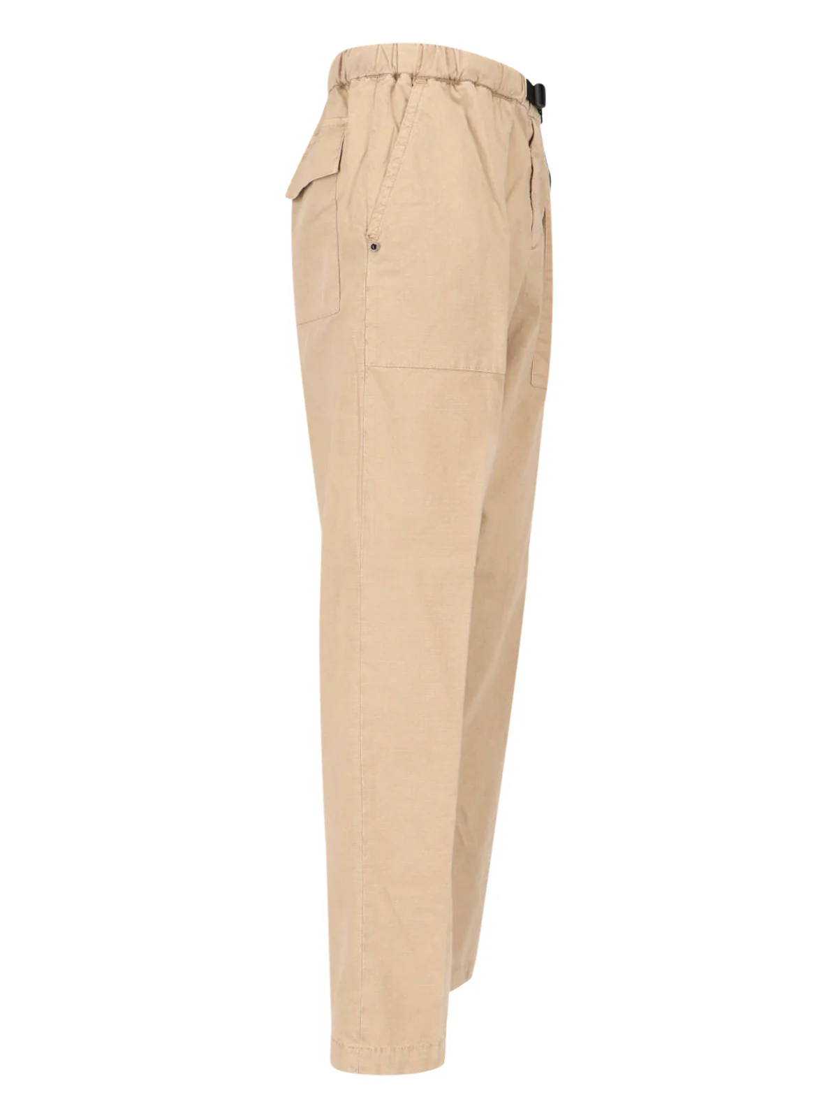 White Sand Light & Natural Stretch Cotton Trousers - Image 3