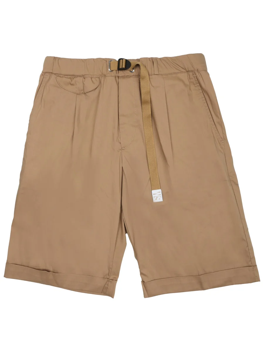 White Sand Men's Mini Belted Shorts