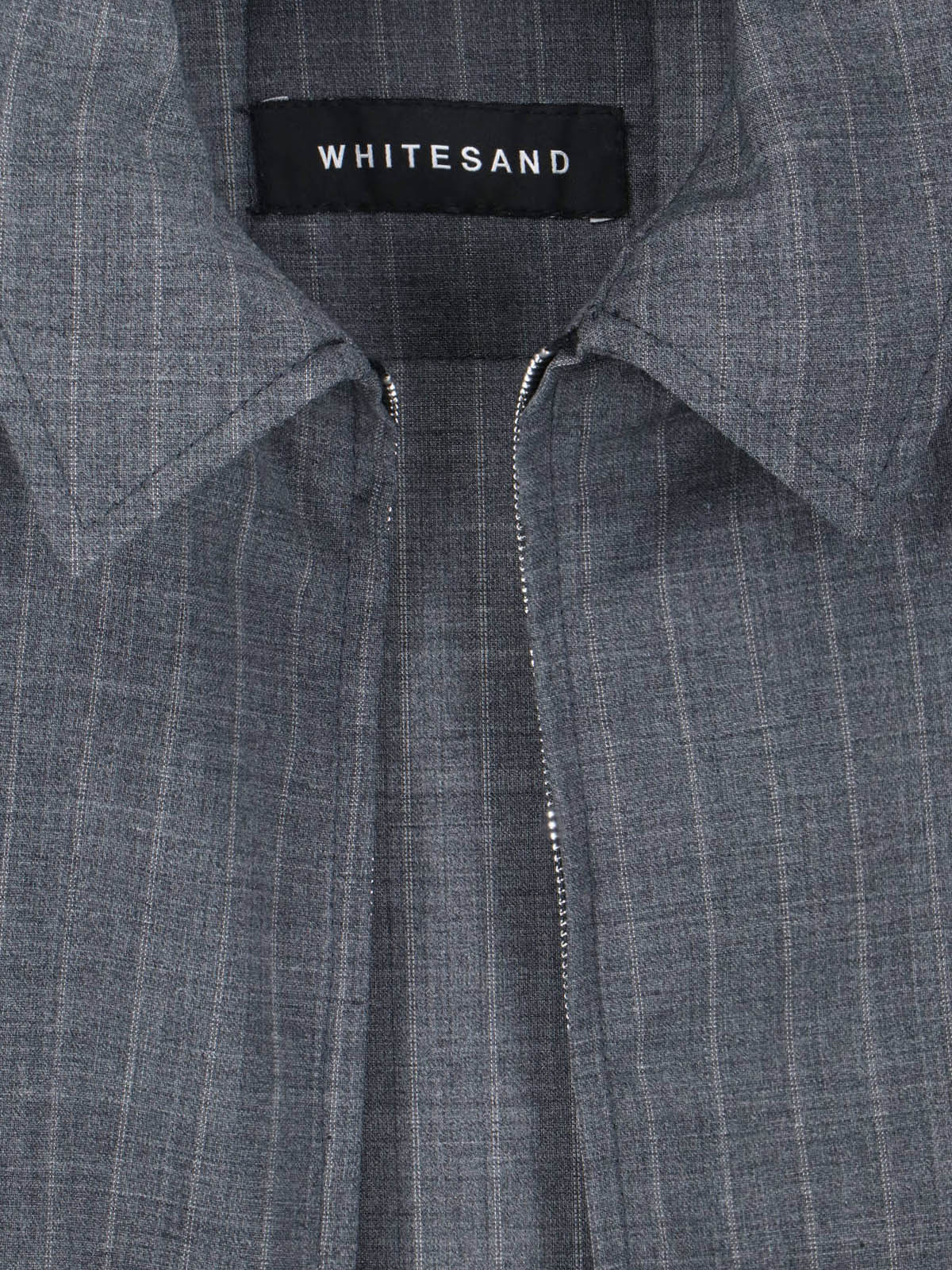 White Sand Men's Wool Blend Zip Jacket - Image 5