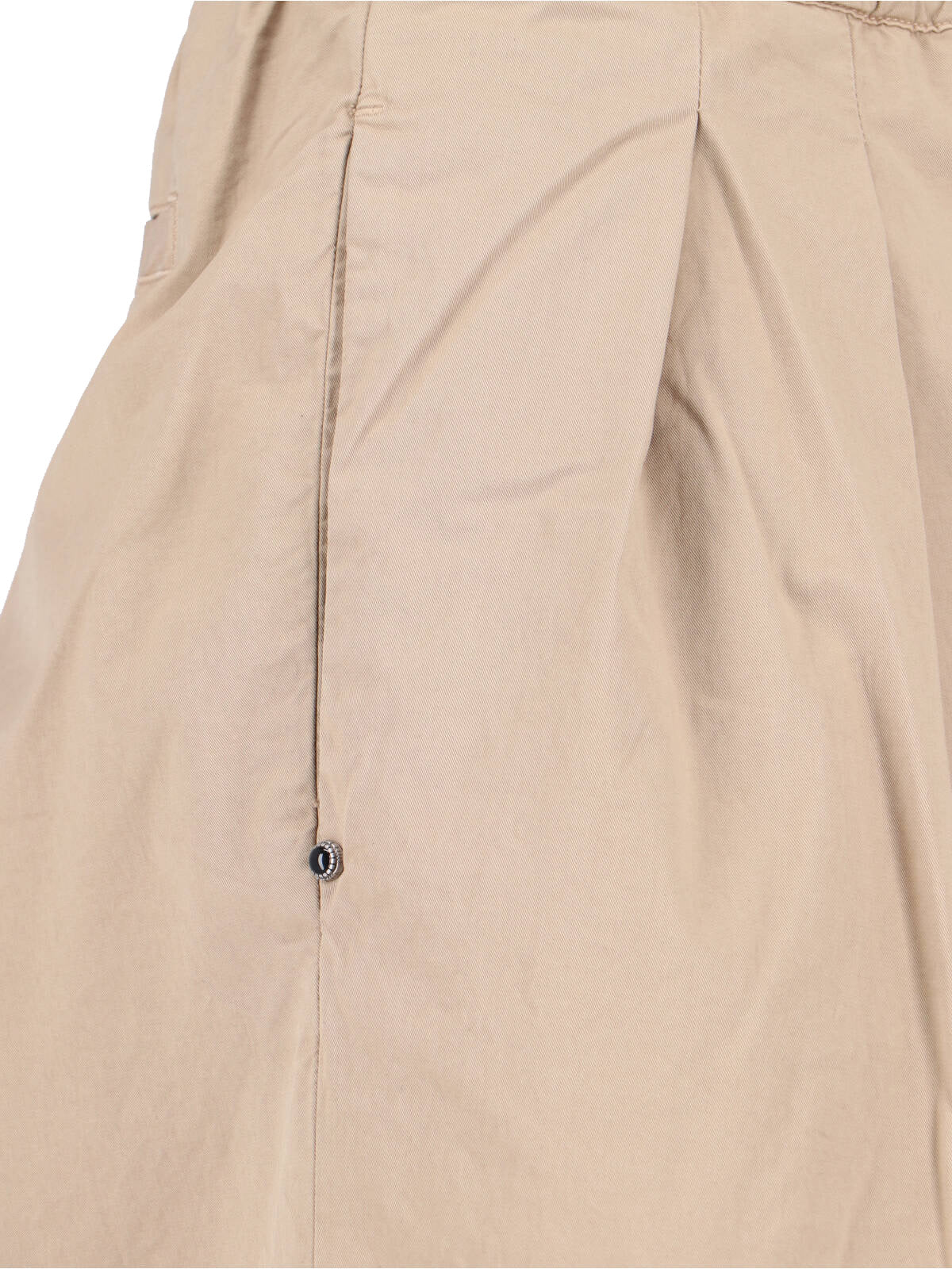 White Sand Sand Stretch Cotton Trousers for Men - Image 4