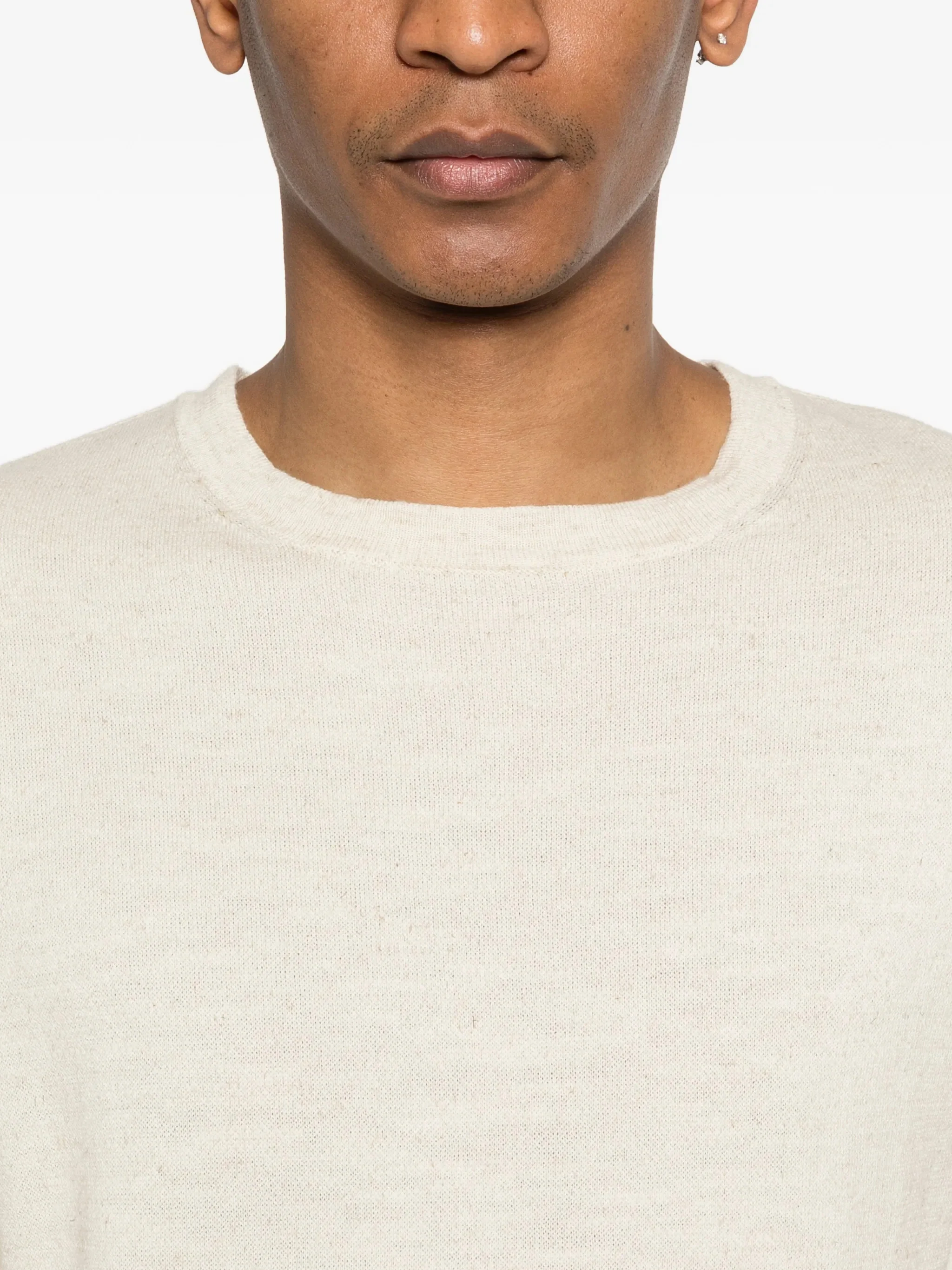 Woolrich Men’s Cotton-Linen Knit Short-Sleeve T-Shirt - Image 5