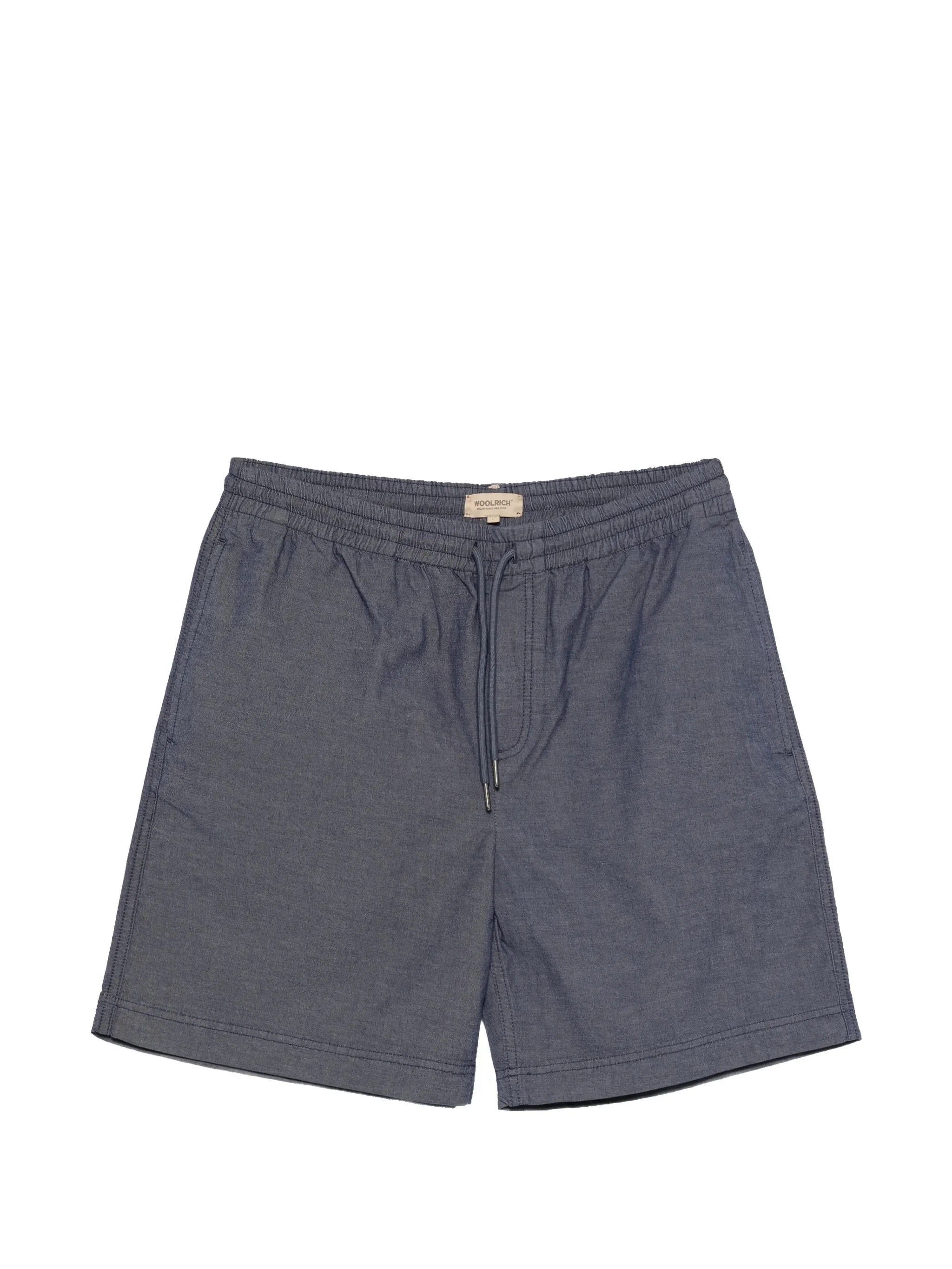 Woolrich Washed Mini Shorts with Adjustable Drawstring for Men