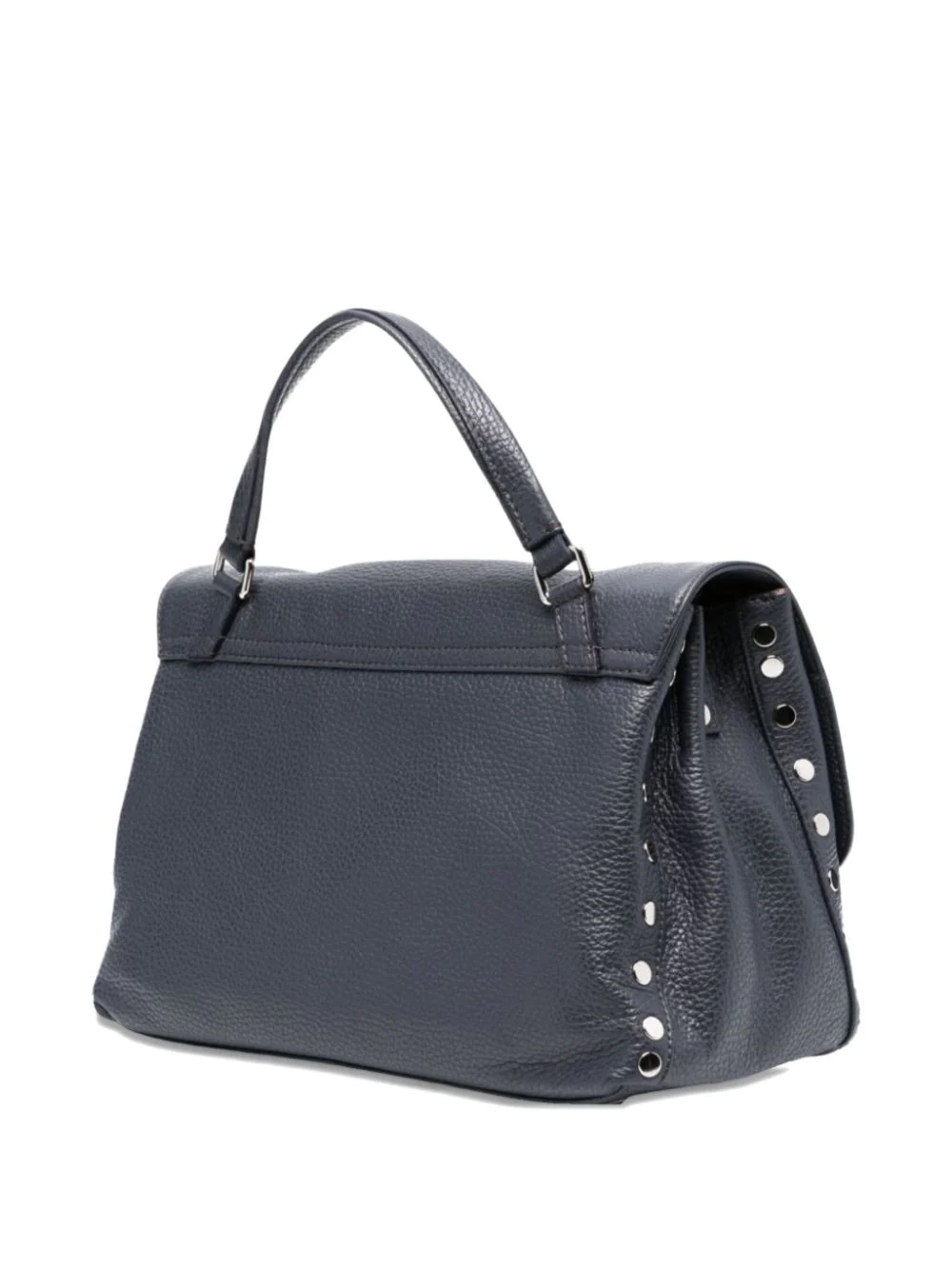 Zanellato Elegant Mini Top Handle Bag with Silver-Tone Embellishments - Image 7