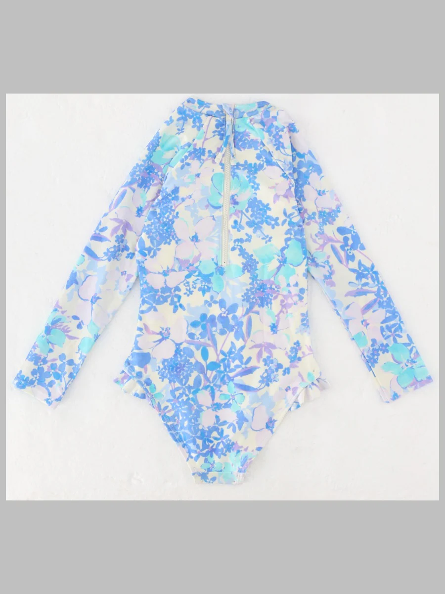 Zimmermann Solstice Kids Mini Long-Sleeve Swimsuit - Image 2