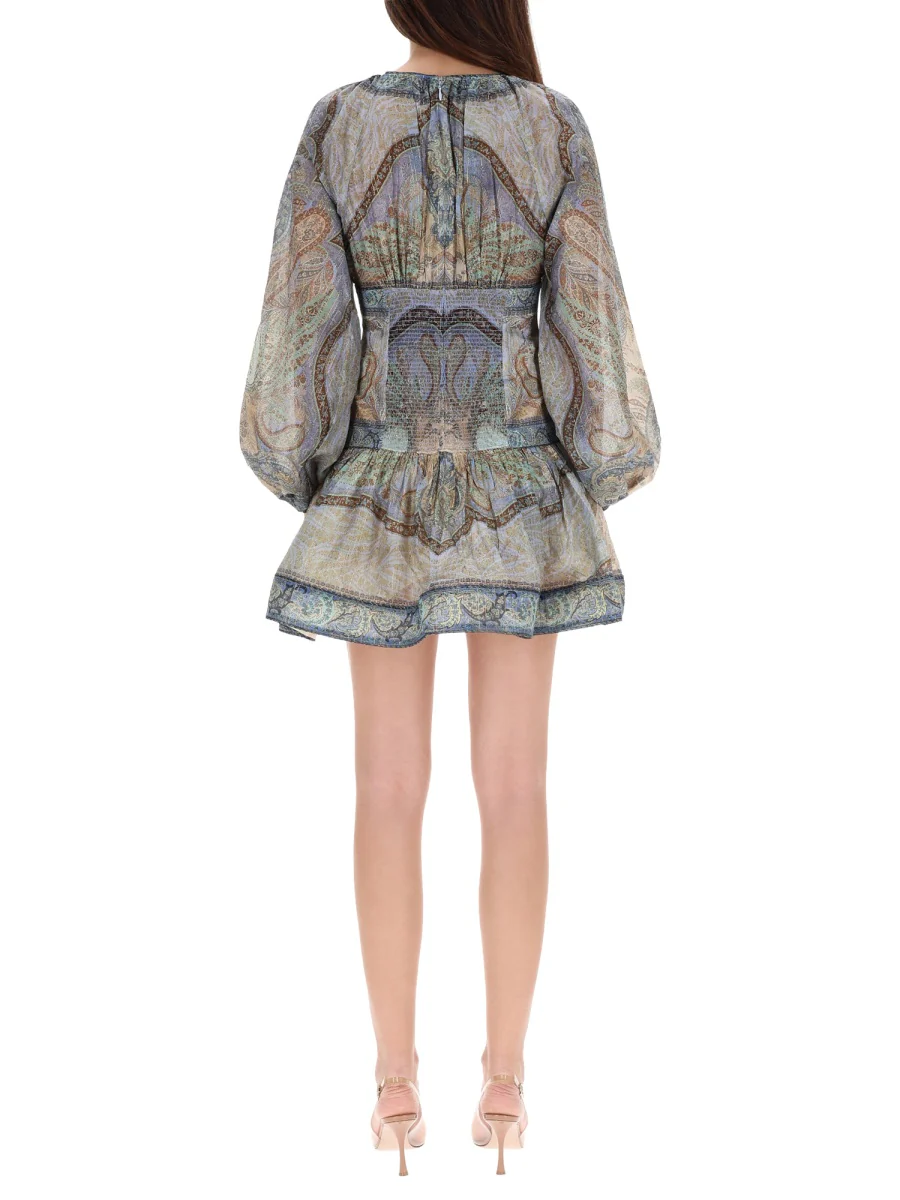 ZIMMERMANN Wanderlust Cotton and Silk-blend Minidress - Image 4