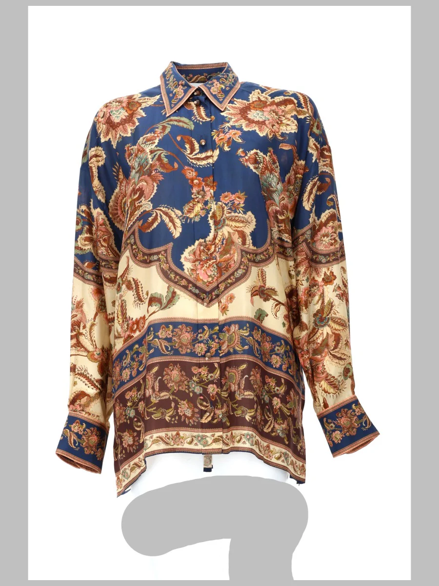 Zimmermann Womens 100% Silk Shirt